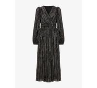Phase Eight Womens Phase Eight Petite Emre Long-Sleeve Woven Midi Dress Black Multi 16
