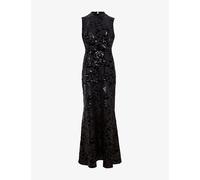 Phase Eight Womens Phase Eight Trudy Sequin Woven Midi Dress Black 14