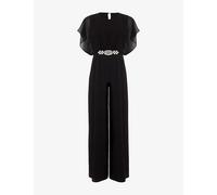 Phase Eight Womens Phase Eight Velma Crystal-Embellished Woven Jumpsuit Black 12