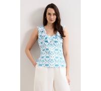 Phase Eight Women's Rhona Linen Blouse in Baby Blue | Size: 14 Phase Eight Baby Blue 14