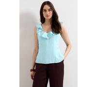 Phase Eight Women's Rhona Sleeveless Linen Blend Blouse in Baby Blue | Size: 10 Phase Eight Baby Blue 10
