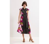 Phase Eight Women's Robyn Floral Midi Dress in Dark Olive | Size: 12 Phase Eight Dark Olive 12