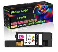 Phaser 6020 Compatible for Xerox Toner Cartridge with Chip Phaser 6020 Phaser 6022 WorkCentre 6025 WorkCentre Printers (1 Pack Magenta)
