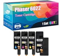 Phaser 6022 Toner Cartridge Compatible for Xerox Phaser 6020 6022 WorkCentre 6025 6027 Printers, with Chip, High Yield 2000 Pages, Clear Printing (Multicolor)