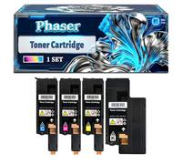 Phaser 6022 Toner Cartridge Compatible for Xerox Phaser 6020 6022 WorkCentre 6025 6027 Printers, With Chip Large Capacity 2000 Pages (4-Pack BK/C/M/Y)