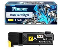 Phaser 6128 Toner Cartridges Compatible for Xerox Phaser 6128 Phaser 6128MFP Printers, With Chip Large Capacity 3500 Pages (1 Pack Yellow)