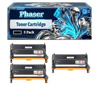 Phaser 6280 Toner Cartridge Compatible for Xerox Phaser 6280 6280N 6280YN 6280DN Printers, With Chip Large Capacity 7000 Pages (3 Pack Black)