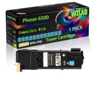 Phaser 6500 Compatible for Xerox Toner Cartridge with Chip Phaser 6500 Phaser 6500DN Phaser 6500N WorkCentre 6505 WorkCentre Printers (1 Pack Cyan)