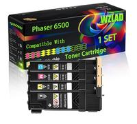 Phaser 6500 Compatible for Xerox Toner Cartridge with Chip Phaser 6500 Phaser 6500DN Phaser 6500N WorkCentre 6505 WorkCentre Printers (4-Pack BK/C/M/Y)