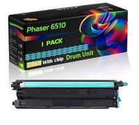 Phaser 6510 Compatible for Xerox Drum Unit with Chip WorkCentre 6515 6515DN 6515DNI 6515DNW 6515N Printers (1 Pack Cyan)