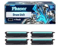 Phaser 6510 Drum Unit Compatible for Xerox Phaser 6510 6510DN 6510DNI 6510N Printers, With Chip Large Capacity 50000 Pages (4 Pack Black)