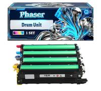 Phaser 6510 Drum Unit Compatible for Xerox Phaser 6510 6510DN 6510DNI 6510N Printers, With Chip Large Capacity 50000 Pages (4-Pack BK/C/M/Y)