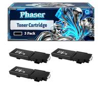 Phaser 6600 Toner Cartridge Compatible for Xerox Phaser 6600 Phaser 6600DN Phaser 6600N WorkCentre 6605 Printers, With Chip Large Capacity 8000 Pages (3 Pack Black)