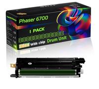 Phaser 6700 Compatible for Xerox Drum Unit with Chip Phaser 6700 Phaser 6700DN Phaser 6700DT Phaser 6700DX Phaser Printers (1 Pack Black)