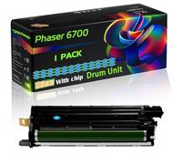 Phaser 6700 Compatible for Xerox Drum Unit with Chip Phaser 6700 Phaser 6700DN Phaser 6700DT Phaser 6700DX Phaser Printers (1 Pack Cyan)