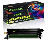 Phaser 6700 Compatible for Xerox Drum Unit with Chip Phaser 6700 Phaser 6700DN Phaser 6700DT Phaser 6700DX Phaser Printers (1 Pack Yellow)