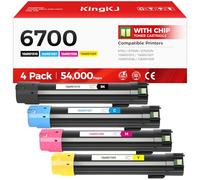 Phaser 6700 High Capacity Toner Cartridge Set 4-Pack Replacement for Xerox 106R01510 106R01507 106R01508 106R01509 Compatible with Xerox Phaser 6700 6700N 6700DN Printer Ink Black Cyan Magenta Yellow