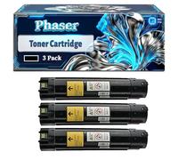 Phaser 6700 Toner Cartridge Compatible for Xerox Phaser 6700 6700DN 6700DT 6700DX 6700N Printers, With Chip Large Capacity 18000 Pages (3 Pack Black)