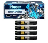 Phaser 6700 Toner Cartridge Compatible for Xerox Phaser 6700 6700DN 6700DT 6700DX 6700N Printers, With Chip Large Capacity 18000 Pages (4 Pack Black)