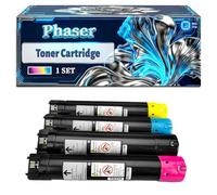 Phaser 6700 Toner Cartridge Compatible for Xerox Phaser 6700 Phaser 6700DN Phaser 6700DT Phaser 6700DX Phaser 6700N Printers, With Chip Large Capacity 18000 Pages (4-Pack BK/C/M/Y)