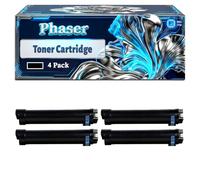 Phaser 6700 Toner Cartridge Compatible for Xerox Phaser 6700 Phaser 6700DN Phaser 6700DT Phaser 6700DX Phaser 6700N Printers, With Chip Large Capacity 18000 Pages (4 Pack Black)