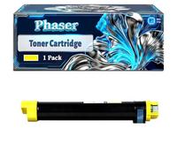 Phaser 6700 Toner Cartridge Compatible for Xerox Phaser 6700 Phaser 6700DN Phaser 6700DT Phaser 6700DX Phaser 6700N Printers, With Chip Large Capacity 18000 Pages (1 Pack Yellow)