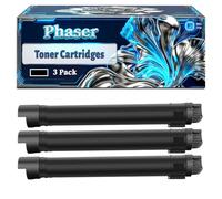 Phaser 7800 Toner Cartridges Compatible for Xerox Phaser 7800DN 7800DX Printers, With Chip Large Capacity 29800 Pages (3 Pack Black)
