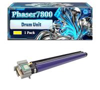 Phaser7800 Drum Unit Compatible for Xerox Phaser 7800 7800DN 7800DX 7800GX Printers, With Chip Large Capacity 80000 Pages (1 Pack Yellow)