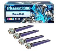 Phaser7800 Drum Unit Compatible for Xerox Phaser 7800 7800DN 7800DX 7800GX Printers, With Chip Large Capacity 80000 Pages (4-Pack BK/C/M/Y)