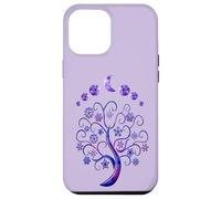 Phases Moon Purple Tree of Life Zen Mystical Yoga Meditation Case for iPhone 12 Pro Max
