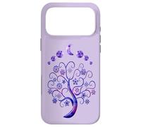 Phases Moon Purple Tree of Life Zen Mystical Yoga Meditation Case for iPhone 17 Pro Max