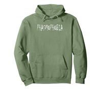 Phasmophobia Fear Ghosts Halloween Horror Phasmophobia Pullover Hoodie, Adult Unisex, Sage Green, Small