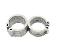 PHasz 100 Pcs 304 Stainless Steel External Retaining C-Clips Rings, External Circlip Snap Retaining Clip Ring for Fix Bearings,8mm