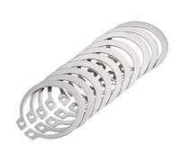 PHasz 20 Pcs 42-50Mm External Circlips, 304 Stainless Steel Sliver Tone Retaining Shaft Snap Clip Suitable for Bearings,50mm