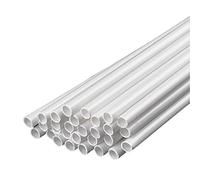 PHasz 30 Pcs ABS Plastic Tube, Hollow Rod Diameter 5-10Mm Length 500Mm Suitable for DIY Handmade Sand Table Material,Diameter 5mm