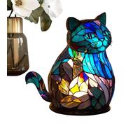 PHASZ Animal Table Lamp Series, Stained Glass Animals Shape Table Lamp Colorful Resin Animals Shape Nightstand Lamp Animal Shaped Table Night Lamps for Living Room, Bedroom