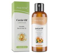 PHATOIL Apricot Kernel Oil 118ml, Cold Pressed Carrier Oil for Skin Hair | Vitamin A & E Enriched Formula with Lightweight Hydration, Fast Absorption, Barrier Support & Gentle Sensitive Skin Care