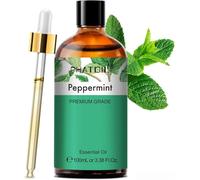 PHATOIL Peppermint Essential Oil 100ML - 100% Natural & Pure Premium Quality Peppermint Oils for Aromatherapy, Hair Skin Care, Mint Oil for Diffusers, Home, DIY Candle Soap Making