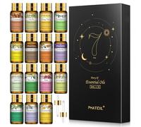 PHATOIL Premium Essential Oils Set, 100% Pure Natural Aromatherapy Oil Gift Set-15 Pack/5ml for Aromatherapy, Relaxation, Diffuser, Humidifier
