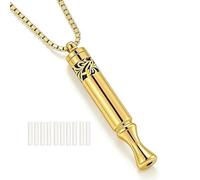 phaxud Stainless Steel Mindfulness Breathing Necklace & Essential Oil Diffuser for Women Men 2-in-1 Breathe Free Necklace Tool for Inner Balance, Relaxation and Meditation, Stainless Steel, No