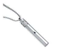 phaxud Stainless Steel Mindfulness Breathing Necklace for Anxiety Original Upgrades Breathlink with Essential Oil Diffuser Multifunctional Jewelry, 4 UK, Stainless Steel, No Gemstone