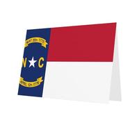 PHAYAH 10 Sheets North Dakota Flag Holiday Cards White Envelope Suitable As Wedding Anniversary And Party Invitation Cards