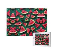 Phayah 1000 Piece Adult Puzzle Kids Wooden Puzzle Toy DIY Kit Home Decor 75x50cm Dream Watermelon Pattern