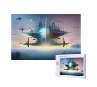 Phayah 1000 Piece Adult Puzzle Kids Wooden Puzzle Toy Diy Kit Home Decor 75x50cm Flying Horizon Pattern