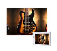 Phayah 1000 Piece Adult Puzzle Kids Wooden Puzzle Toy Diy Kit Home Decor 75x50cm Instrumental Guitar Pattern