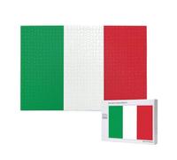 Phayah 1000 Piece Adult Puzzle Kids Wooden Puzzle Toy Diy Kit Home Decor 75x50cm Italy Flag Pattern