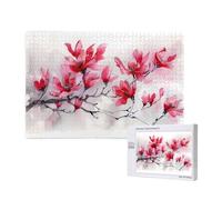 Phayah 1000 Piece Adult Puzzle Kids Wooden Puzzle Toy DIY Kit Home Decor 75x50cm Watercolor Flowers Pattern