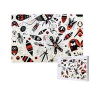 Phayah 1000 Piece Adult Puzzle Wooden Puzzle Toy Kit Home Decor 75 X 50 Cm Abstract Stroke Pattern