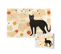 Phayah 1000 Piece Adult Puzzle Wooden Puzzle Toy Kit Home Decor 75 X 50 Cm Lynx Pattern