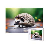 Phayah 300 Piece Adult Puzzle Kids Wooden Puzzle Toy Kit Home Decor 40 X 28 Cm A Little Hedgehog Pattern